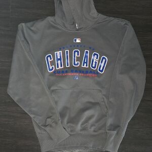 Chicago Cubs Baseball Hoodie - Black